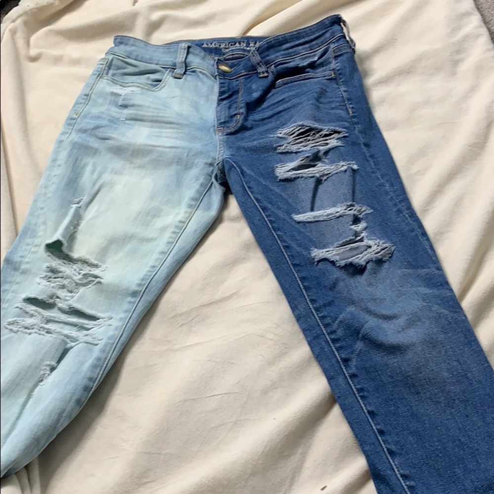 American Eagle Half Bleached Jeans - Picture 3 of 5